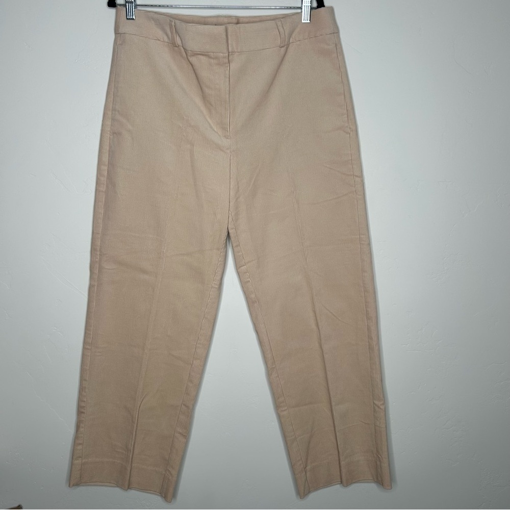 NWT Banana Republic Tan Corduroy Straight Trouser SZ 12 Office Workwear Academia